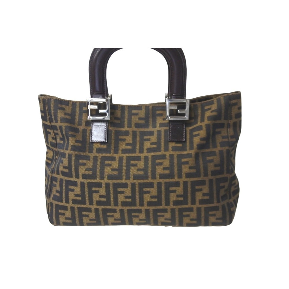 FENDI Mamma Bucket Handbag Tote Bag Zucca Pattern - Picture 2 of 8